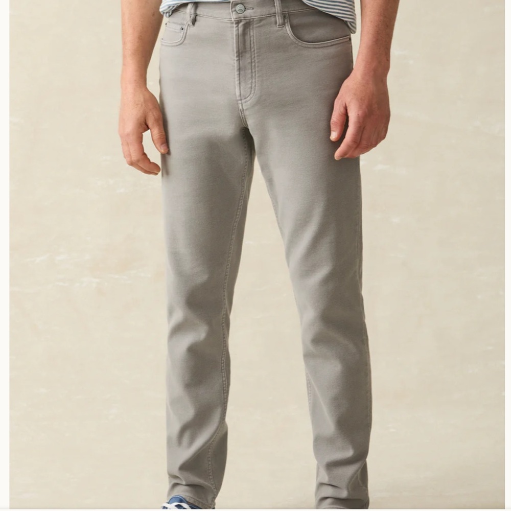 Faherty Mens Stretch Terry 5 Pocket Pants